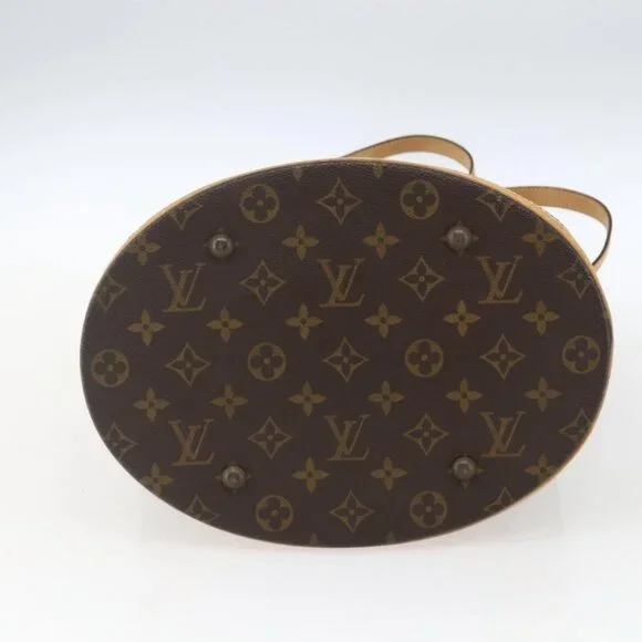 Authentic LOUIS VUITTON Monogram Bucket GM Shoulder Bag M42236 LV - Picture 12 of 16